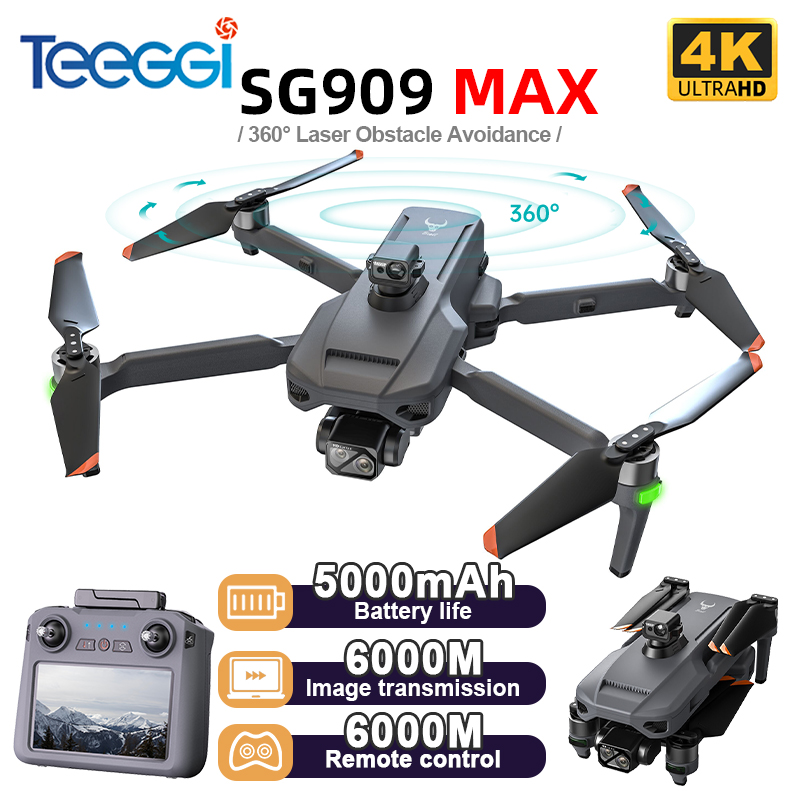 Teeggi SG909 MAX GPS ドローン 4K カ - Drone Gimbal のレビューと価格
