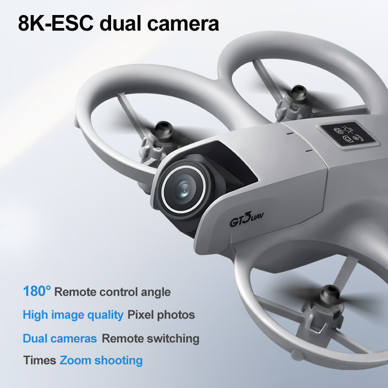 新型 GT3 スクリーン搭載ミニドローン 8K HD カメラ - Drone Camera のレビューと価格